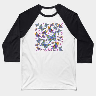 Butterfly Migration Baseball T-Shirt